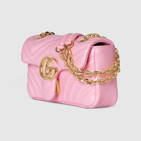 GG Marmont small shoulder bag - light pink leather