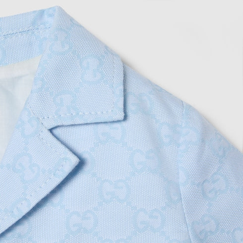 Baby GG cotton jacket - light blue