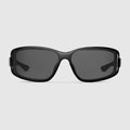 Rectangular frame sunglasses - black