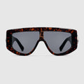 Rectangular frame sunglasses - dark brown tortoiseshell