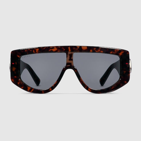 Rectangular frame sunglasses - dark brown tortoiseshell