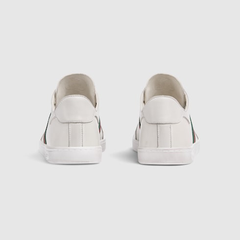 Women's Stretch low-top sneaker - white leather