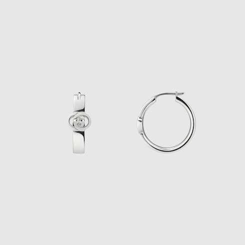 Gucci Interlocking hoop earrings - 925 sterling silver