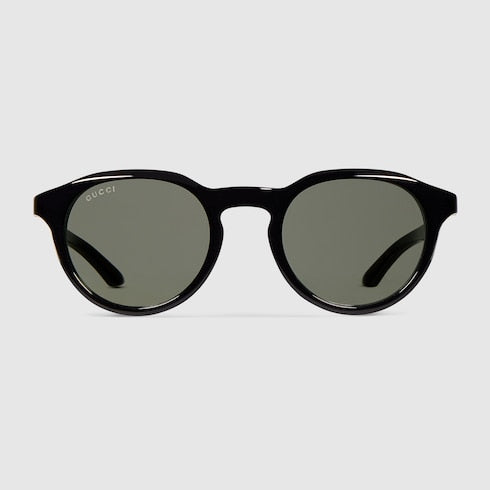 Round frame sunglasses - black