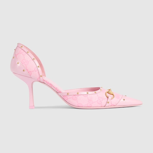 Women's Savoy pump - pink GG canvas