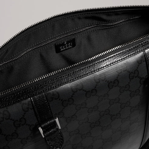 Gucci Essence Classic medium briefcase - black GG canvas