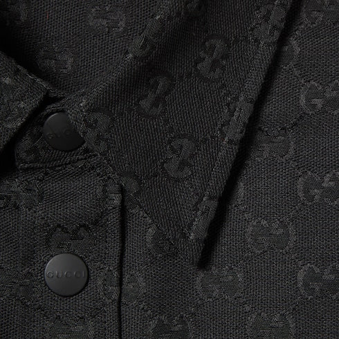 GG canvas shirt - black