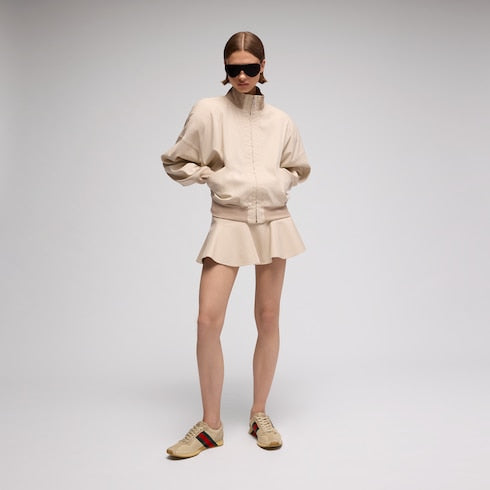 Women's Gucci Tempo sneaker - sand mesh and suede