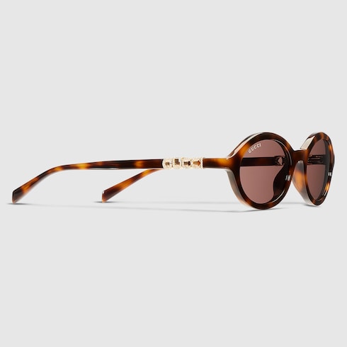 Round frame sunglasses - brown tortoiseshell