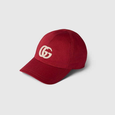 Children's cotton baseball hat - red