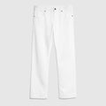 Cotton denim pants - white