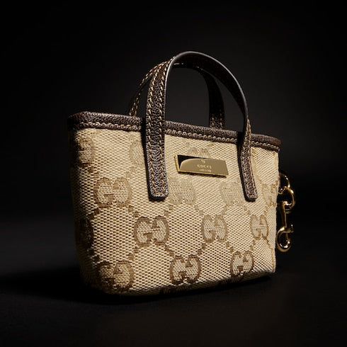 Gucci Tribeca charm - sand and brown GG canvas