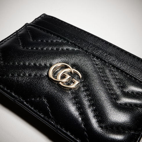 GG Marmont card case - black leather