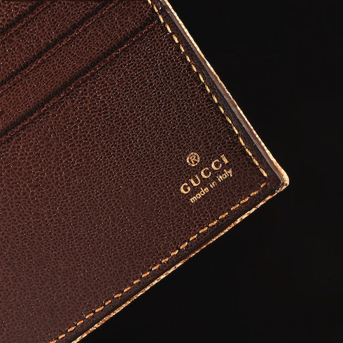 Gucci Essence Classic bi-fold wallet - sand and brown GG canvas