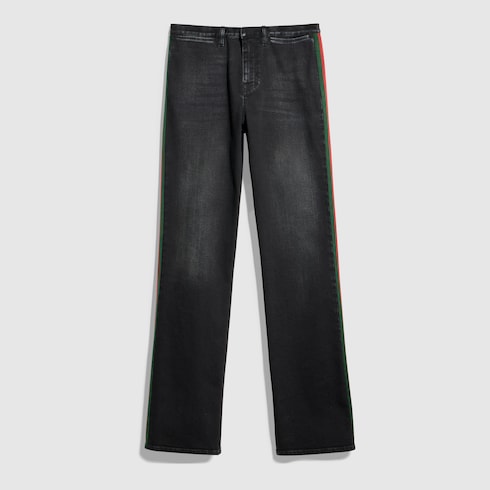 Stretch cotton denim with Web - blue