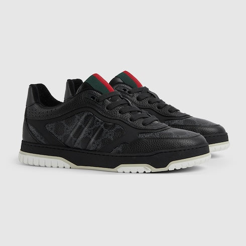 Men's Gucci Re-Web sneaker - black GG leather
