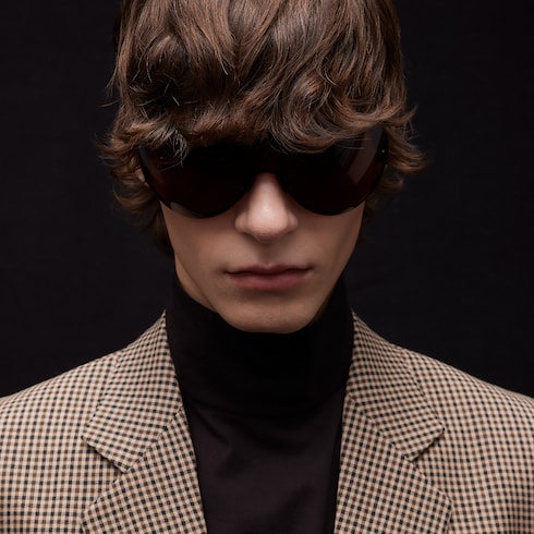 Mask frame sunglasses - brown