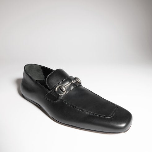 Men's loafer with Horsebit - black leather