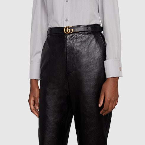 GG Marmont reversible thin belt - neutral at GUCCI.COM. Enjoy Free Delivery and Complimentary Gift Wrapping.
