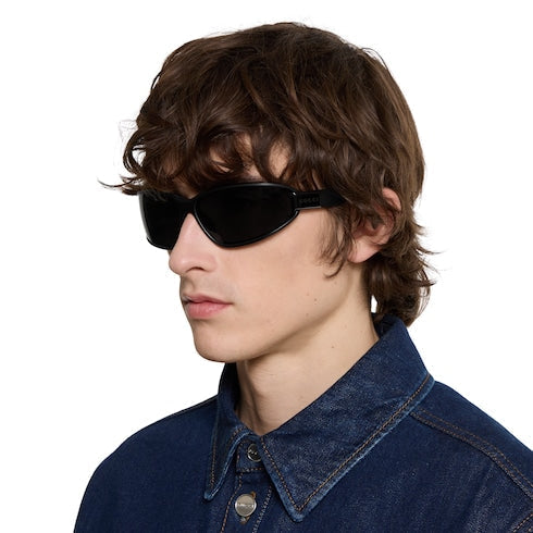 Rectangular frame sunglasses - black