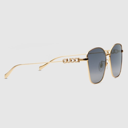 Specialized fit butterfly sunglasses - yellow gold-toned