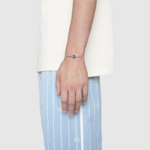 Double G Key Bracelet - 925 Sterling Silver
