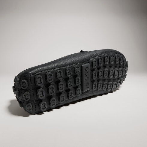 Men's driver with Horsebit - black GG leather