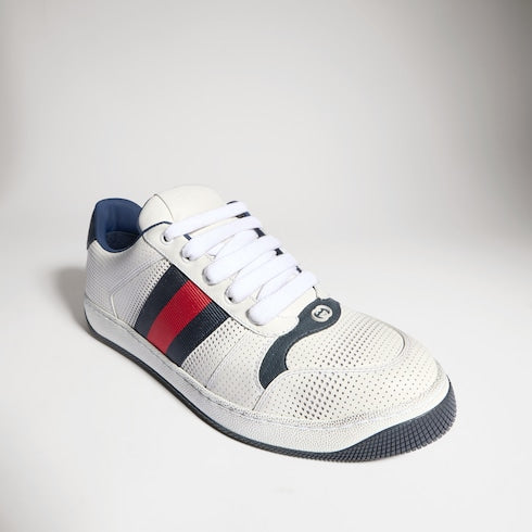 Men's Screener sneaker - white leather