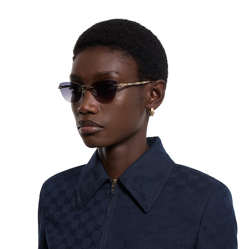 Cat-eye sunglasses - gold