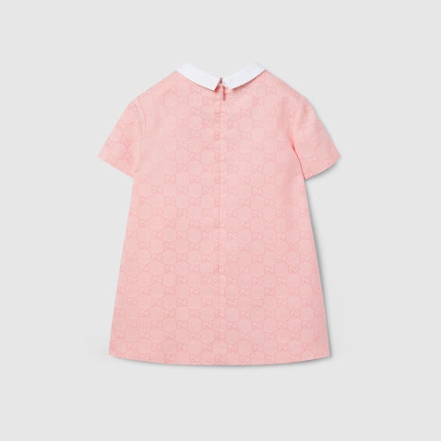 Baby GG cotton dress - light pink