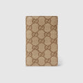 Gucci Essence Classic card case - sand and brown GG canvas
