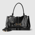 Paparazzo medium top handle bag - black leather