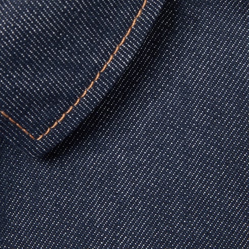 Children's denim dress with Horsebit - dark blue