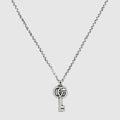 Double G Key Necklace - 925 Sterling Silver