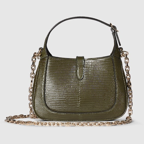 Jackie 1961 lizard mini bag - forest green leather
