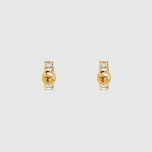 Gucci Blondie crystal mini earrings - gold-toned brass