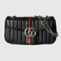 Jetset GG Marmont medium shoulder bag - black leather