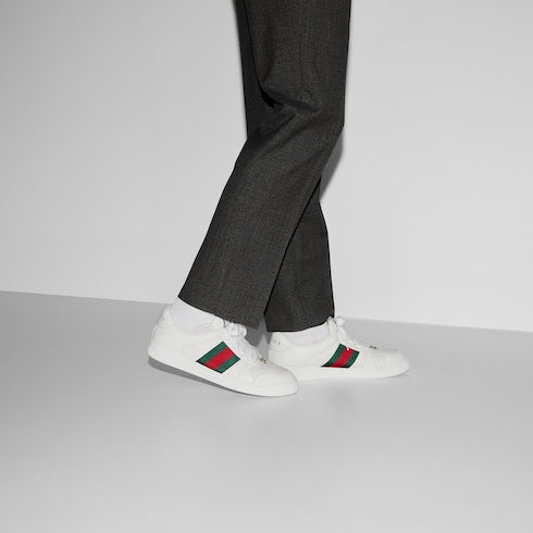 Men's Screener sneaker - white leather