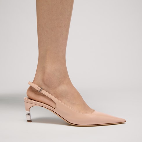 Women's Castello slingback - pink beige leather