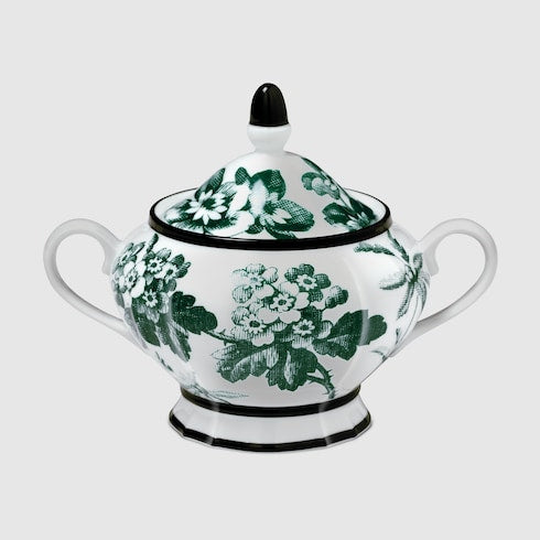Green Herbarium Sugar Bowl - Green