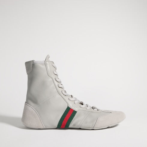 Women's Flex high-top sneaker - grey leather
