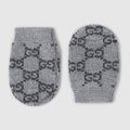Baby GG wool mittens - grey and dark grey