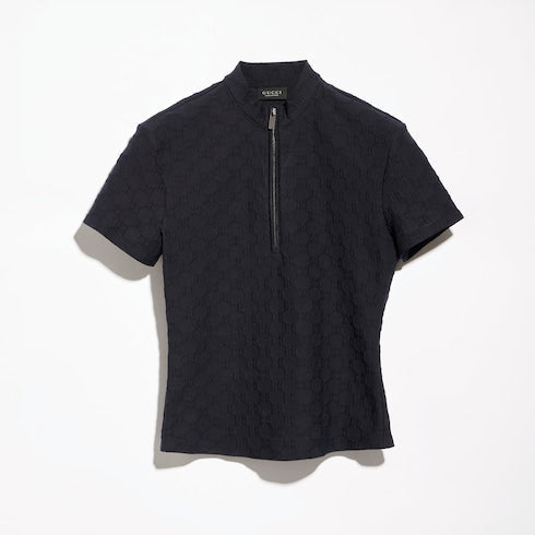 GG jersey jacquard T-shirt - black