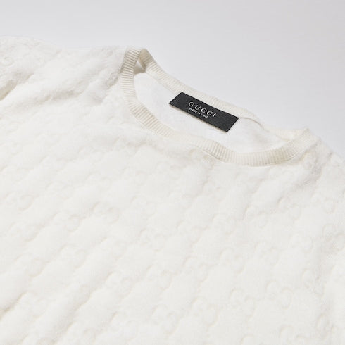 GG cotton devoré T-shirt - white