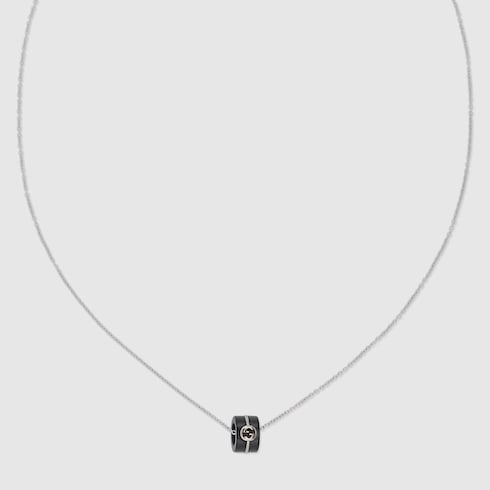 Gucci Interlocking 18k pendant necklace - 18k white gold