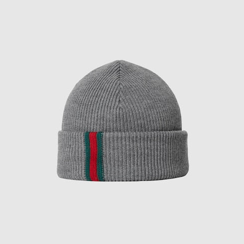 Wool hat with Web - grey