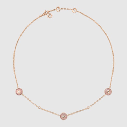 Gucci Interlocking 18k chain necklace - 18k rose gold