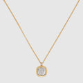 Gucci crest pendant necklace - gold-toned brass