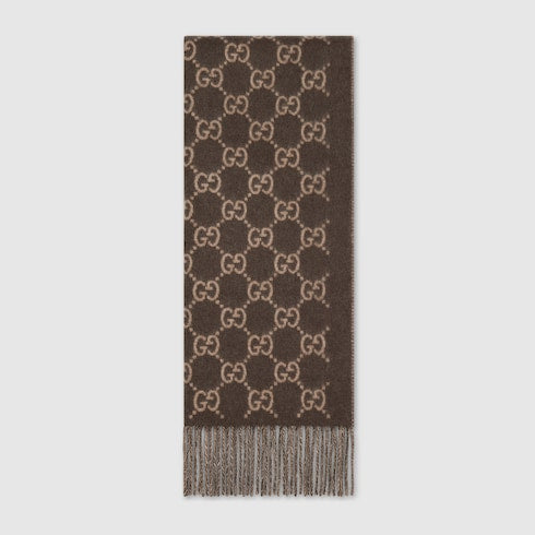 GG cashmere scarf - beige
