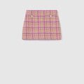 Wool bouclé skirt - multicolor